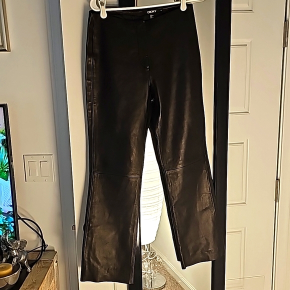 DKNY leather Pants - Picture 1 of 3